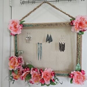 New Earrings Organizer Handcrafted Hanging Jewelry Earrings